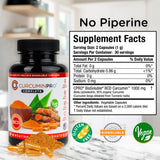 curcuminpro Curcumin Supplement 1200mg capsules with a measuring spoon
