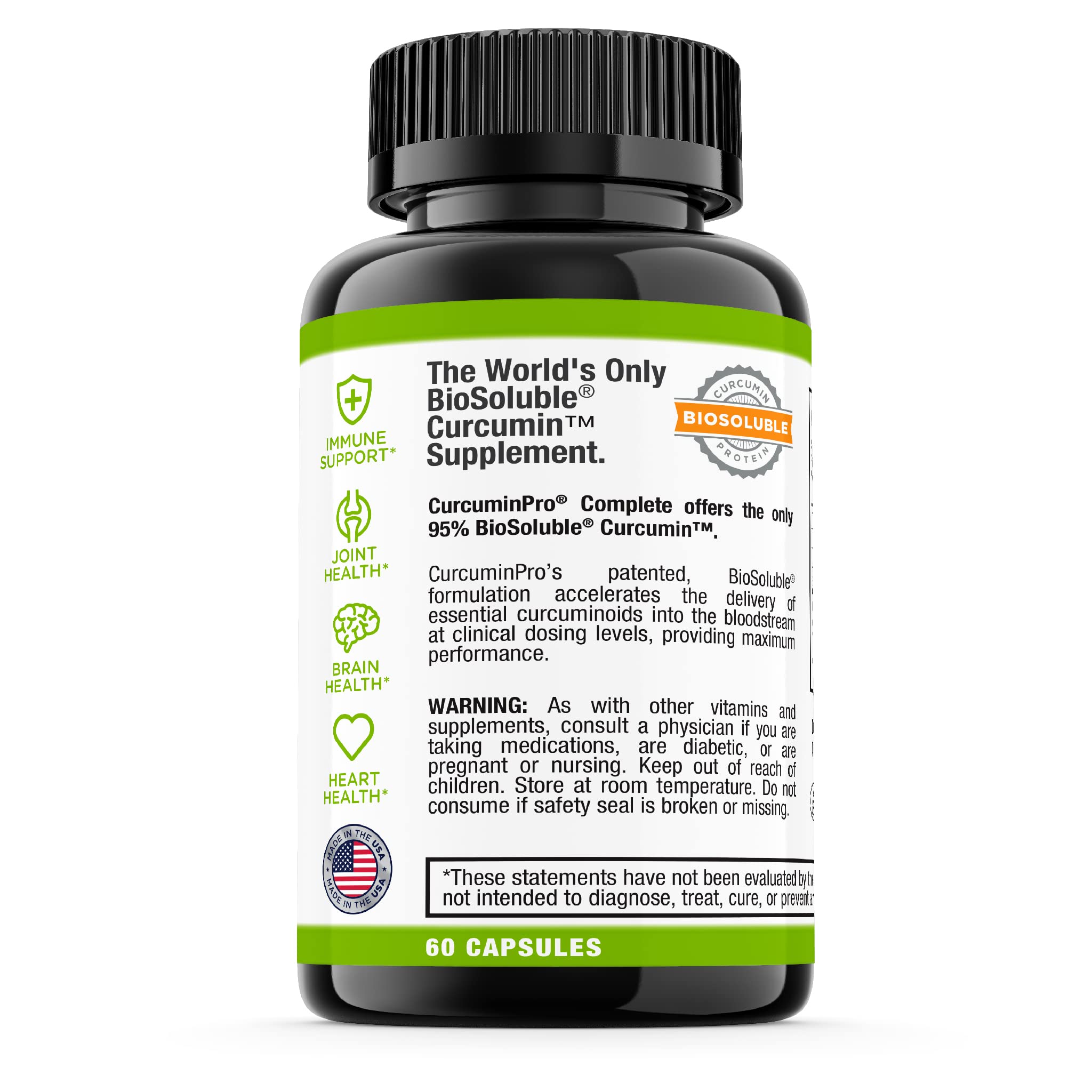 curcuminpro Turmeric Curcumin Supplement with brown rice protein