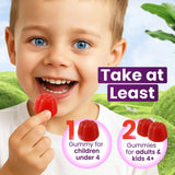 Cure24 Elderberry Gummies back view with ingredient list