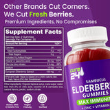 Cure24 Elderberry Gummies in a bowl for serving