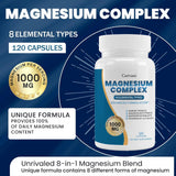 Curvani Magnesium Complex 132g back view with ingredient list