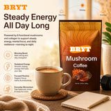 Curvani Mushroom Coffee Blend preparation with oat milk