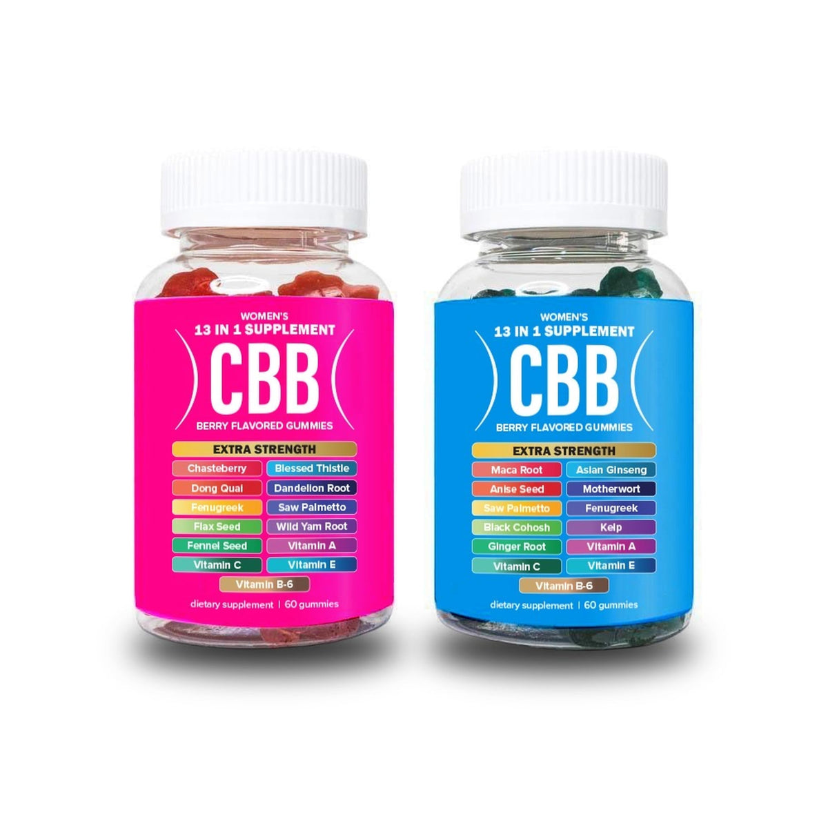 Curvy Body Bears Women's Multivitamin Gummies Combo Pack front view
