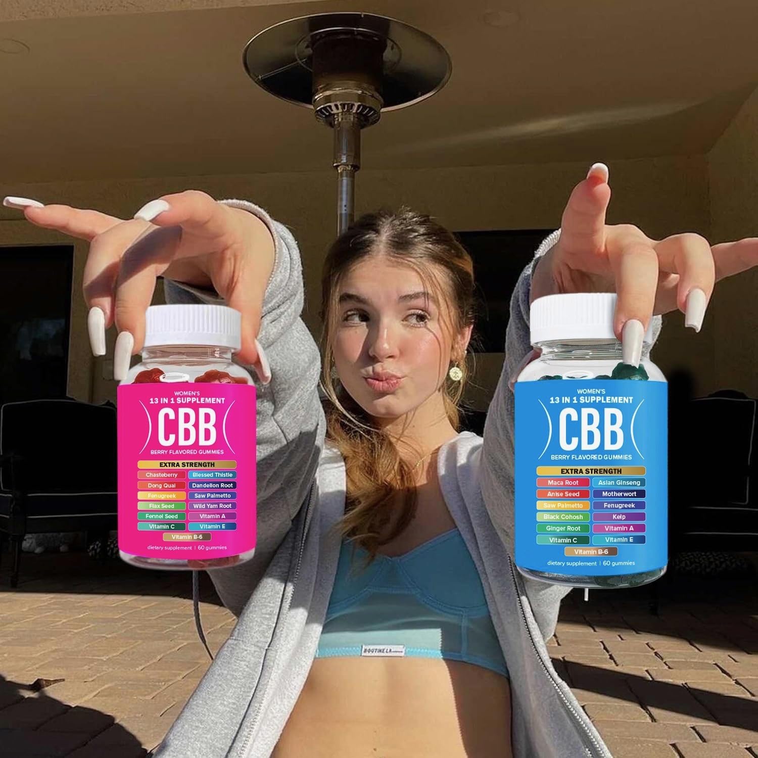 Curvy Body Bears Women's Multivitamin Gummies packaging details