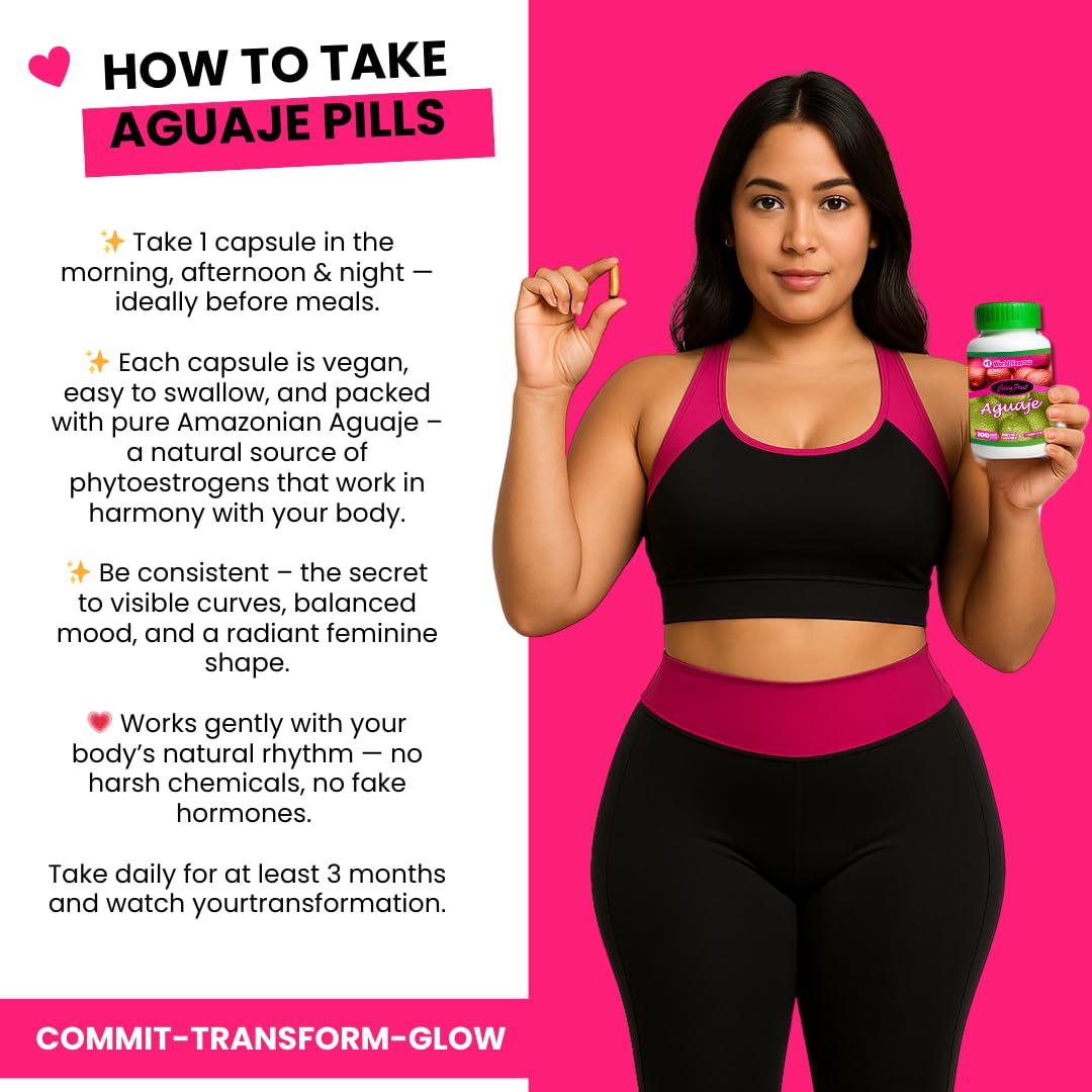 Curvy Fruit Aguaje Capsules bottle top view