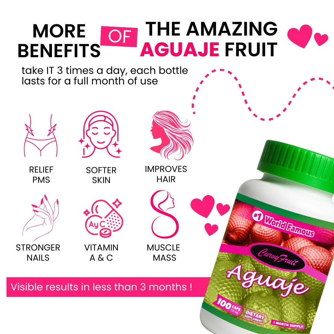Curvy Fruit Aguaje Capsules packaging details