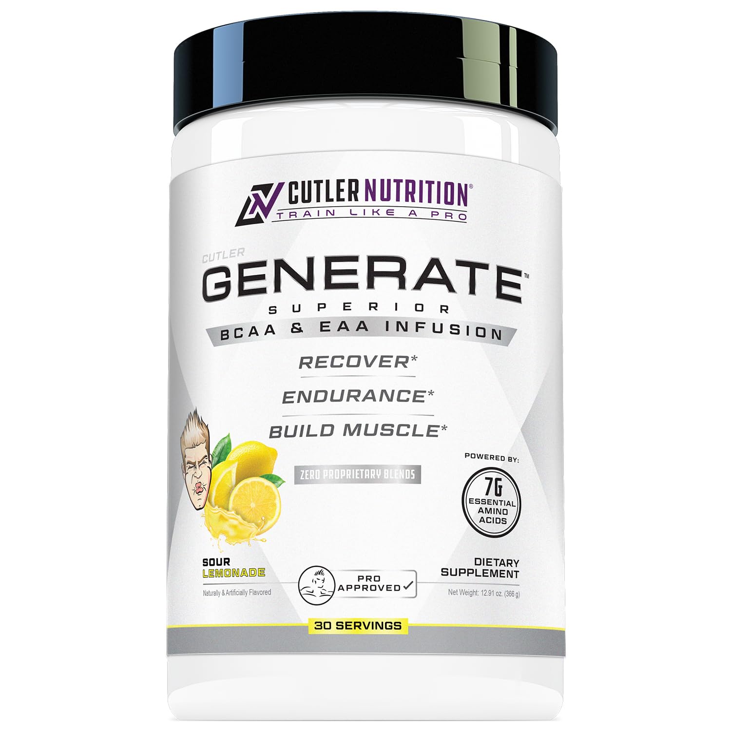 Cutler Nutrition BCAA and EAA Amino Acid Supplement front view