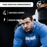 Cutler Nutrition Creatine Monohydrate lifestyle scene with gym equipment