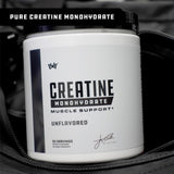 Cutler Nutrition Creatine Monohydrate mixed in a glass of water