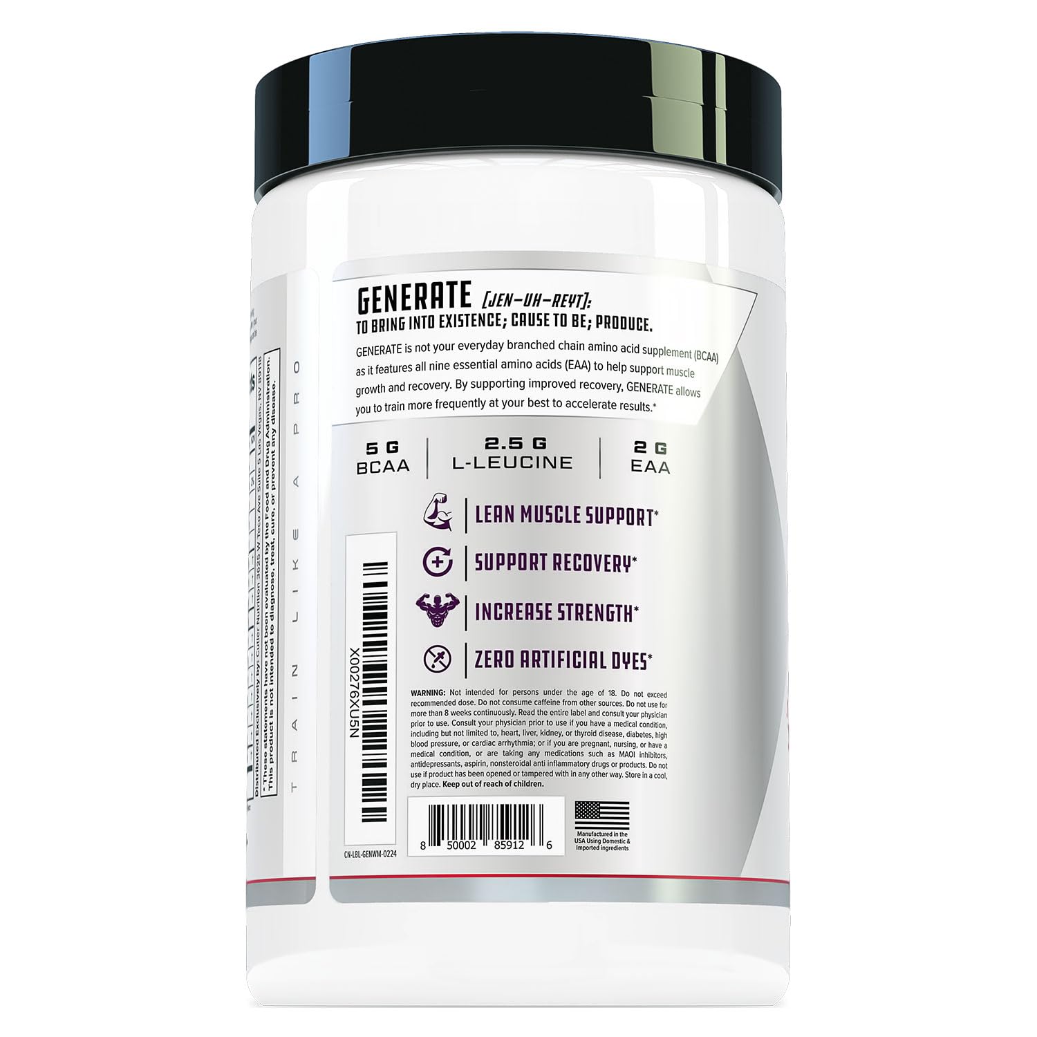 Cutler Nutrition EAA and BCAA Supplement in a shaker bottle
