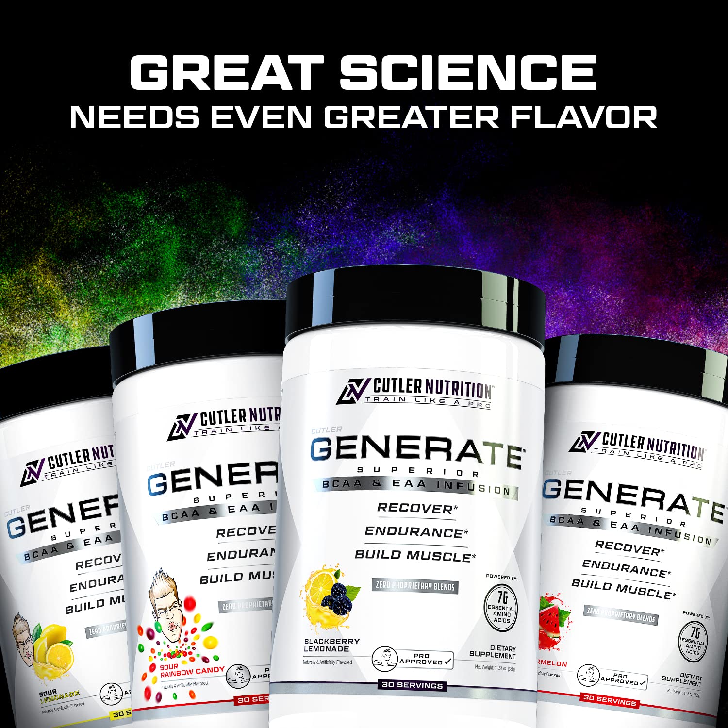 Cutler Nutrition EAA and BCAA Supplement ingredients list