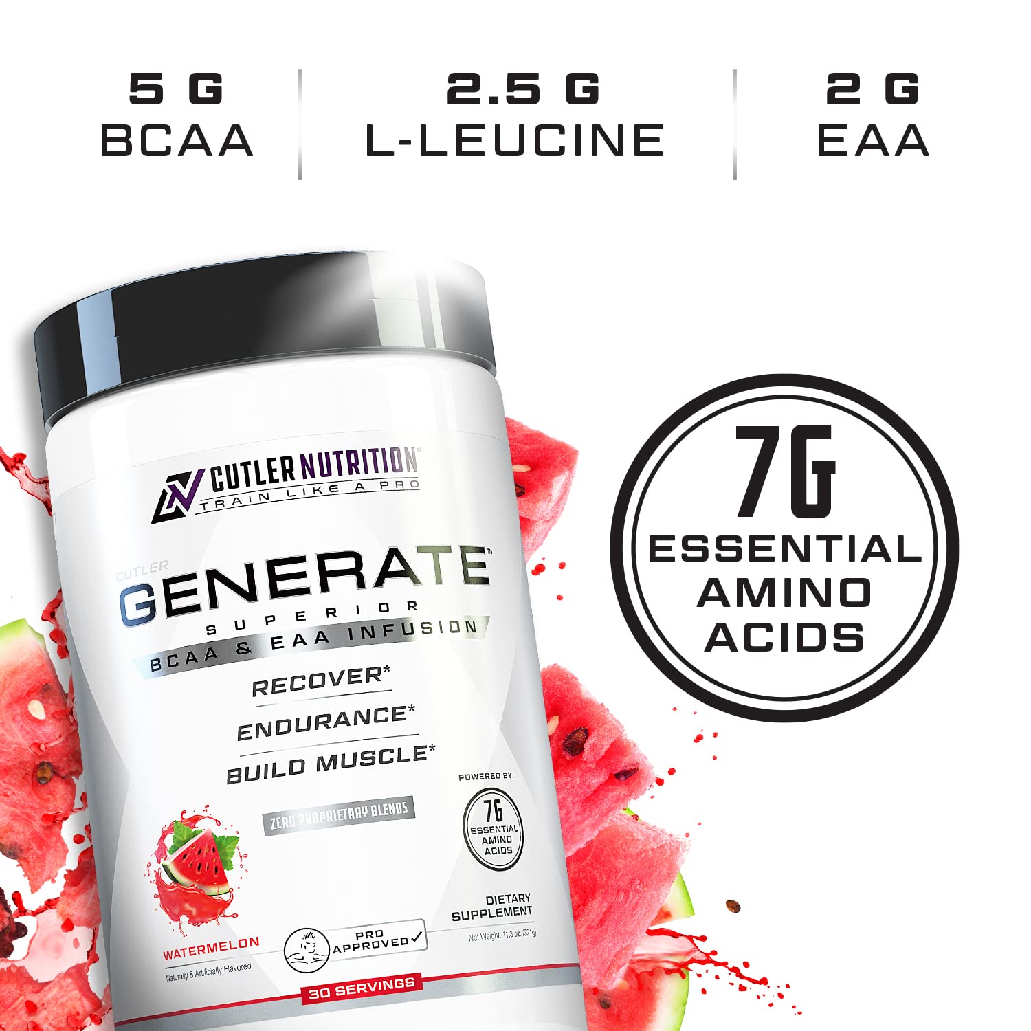 Cutler Nutrition EAA and BCAA Supplement scoop with powder