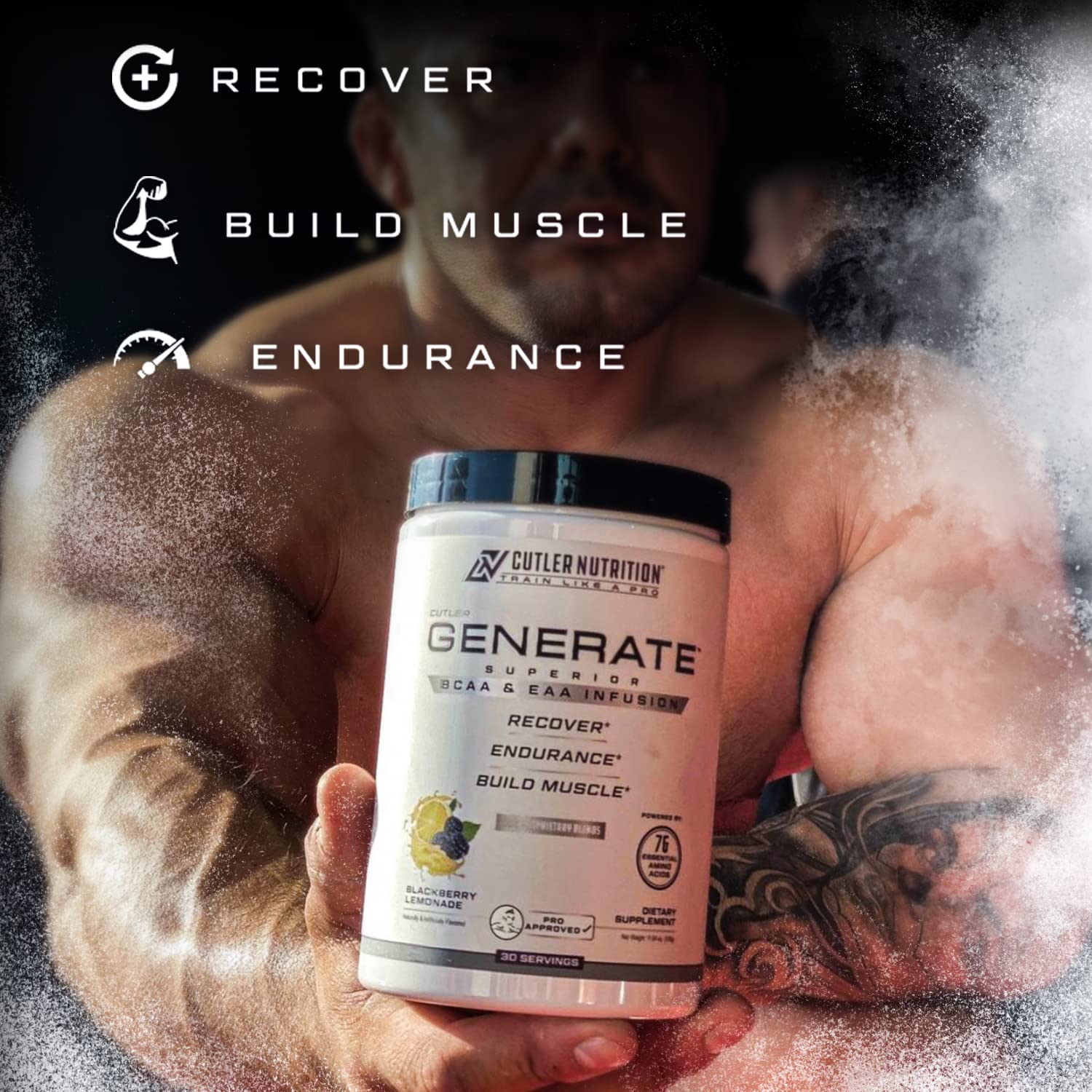 Cutler Nutrition EAA & BCAA Amino Acids Supplement nutrition facts