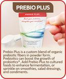 Cutting Edge Cultures Prebio Plus Organic Prebiotic Fiber 225g back view