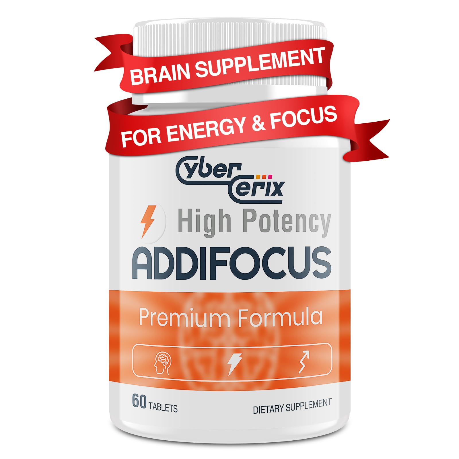 CyberCerix Ginkgo Biloba 17-in-1 Brain Supplement front view