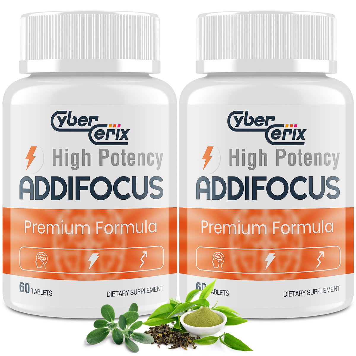 CyberCerix Ginkgo Biloba 17-in-1 Brain Supplement front view
