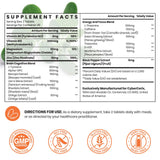CyberCerix Ginkgo Biloba 17-in-1 Brain Supplement side view
