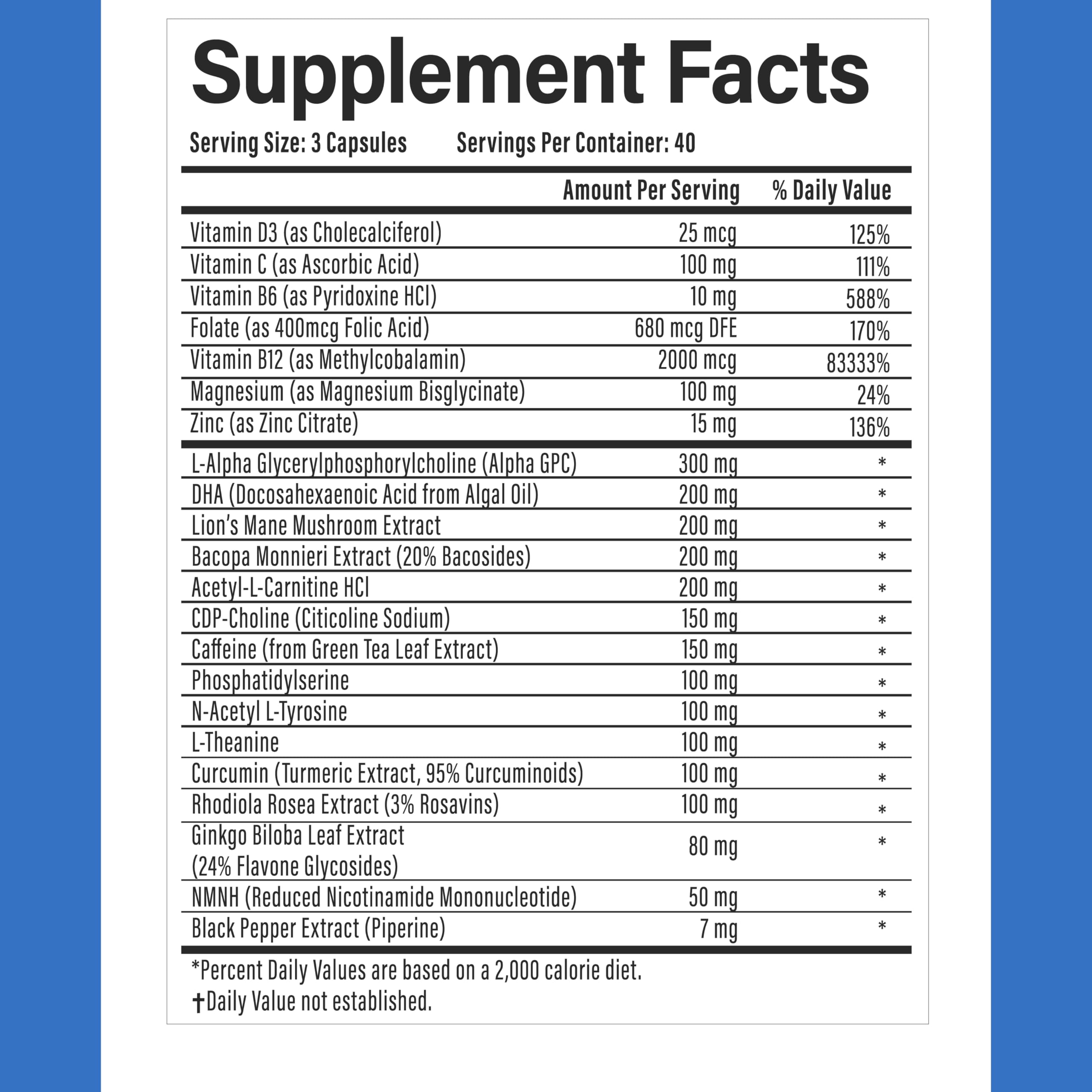 CYELYORA Vitamin B12 Supplement 30 Capsules side view