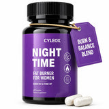 Cyleox Night Time Fat Burner for Women 60 capsules front view