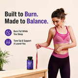 Cyleox Night Time Fat Burner for Women bottle side view