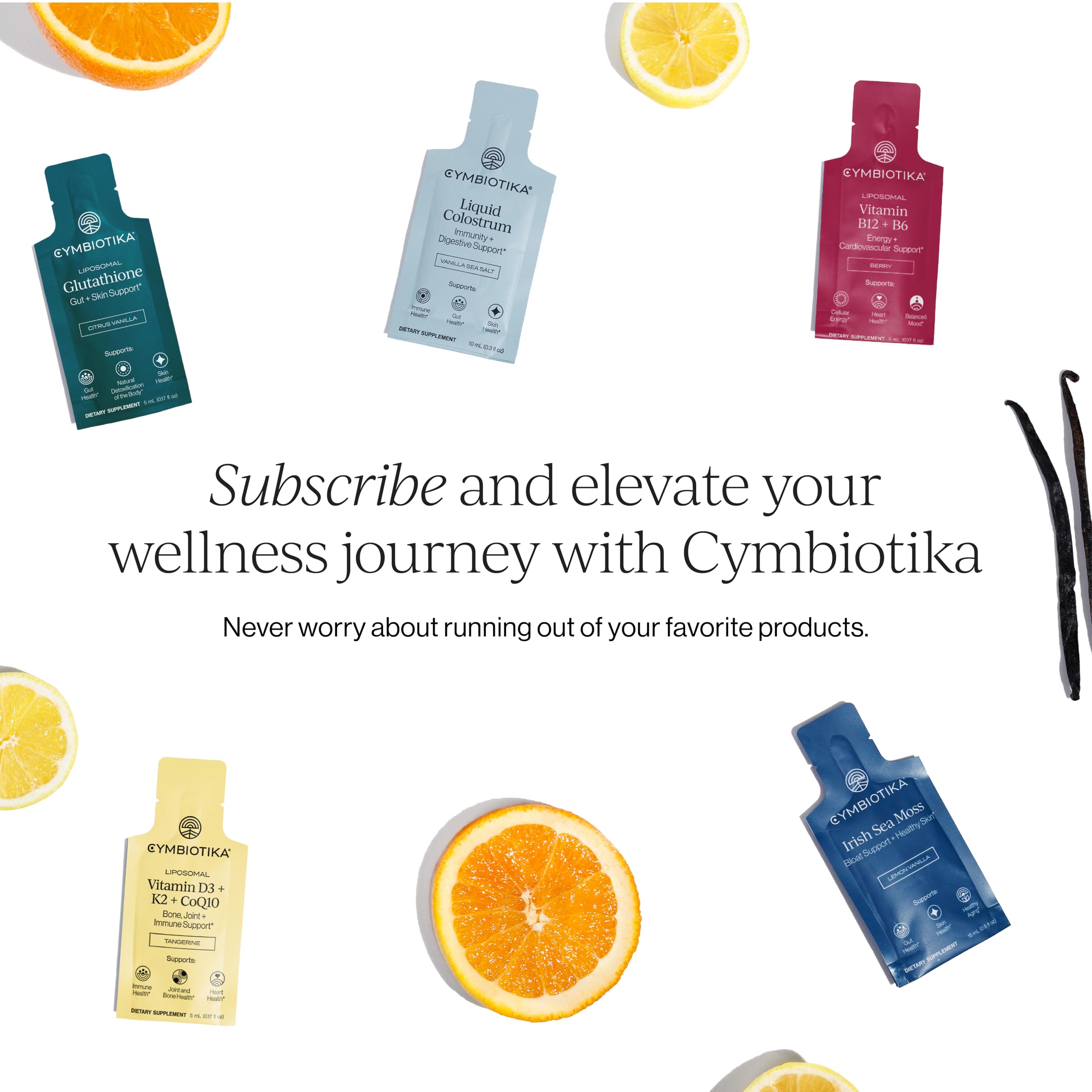 CYMBIOTIKA Liposomal B12 + B6 liquid supplement lifestyle scene
