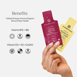 CYMBIOTIKA Liposomal Multivitamins B12 B6 D3 K2 CoQ10 packet contents