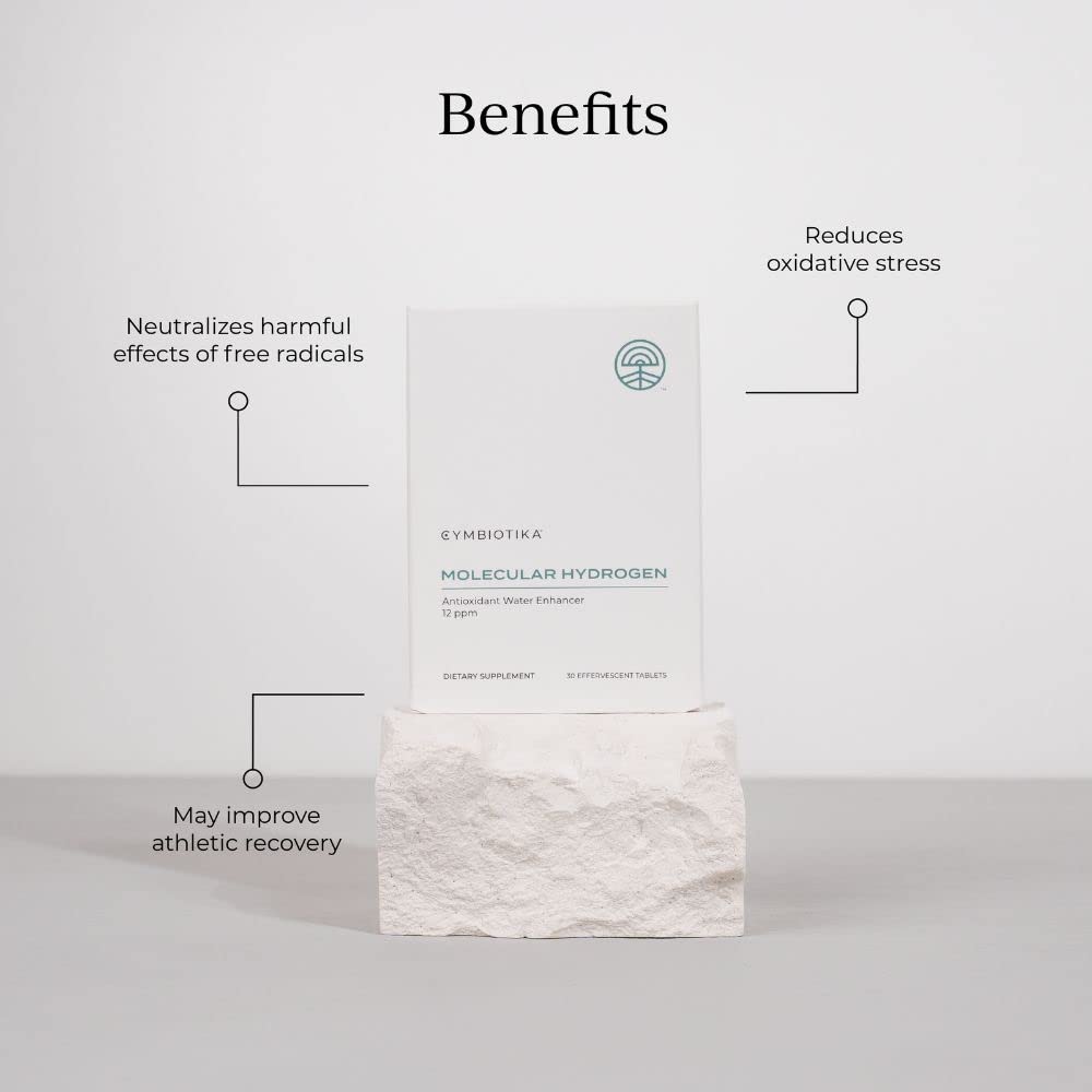 CYMBIOTIKA Molecular Hydrogen Water Tablets close-up of tablets