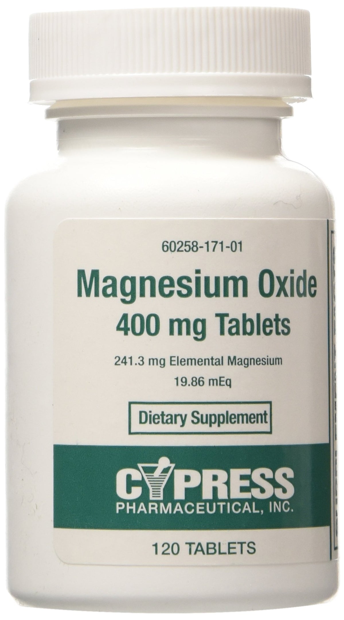 Cypress Home Magnesium Oxide 400 mg tablets pack of 3 bottles