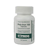 Cypress Pharmaceutical Poly-Iron 150 Capsules front view
