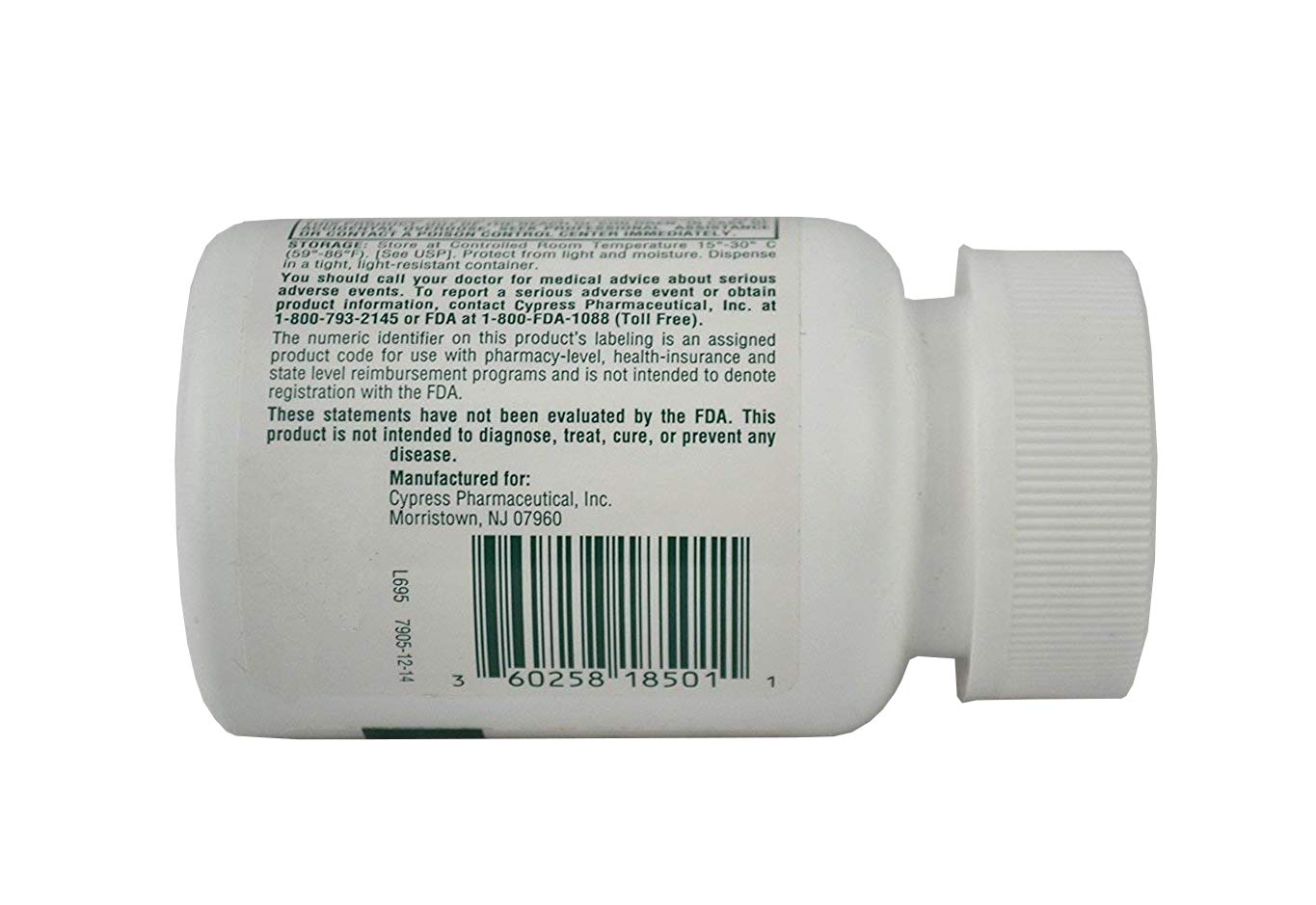 Cypress Pharmaceutical Poly-Iron 150 Capsules packaging