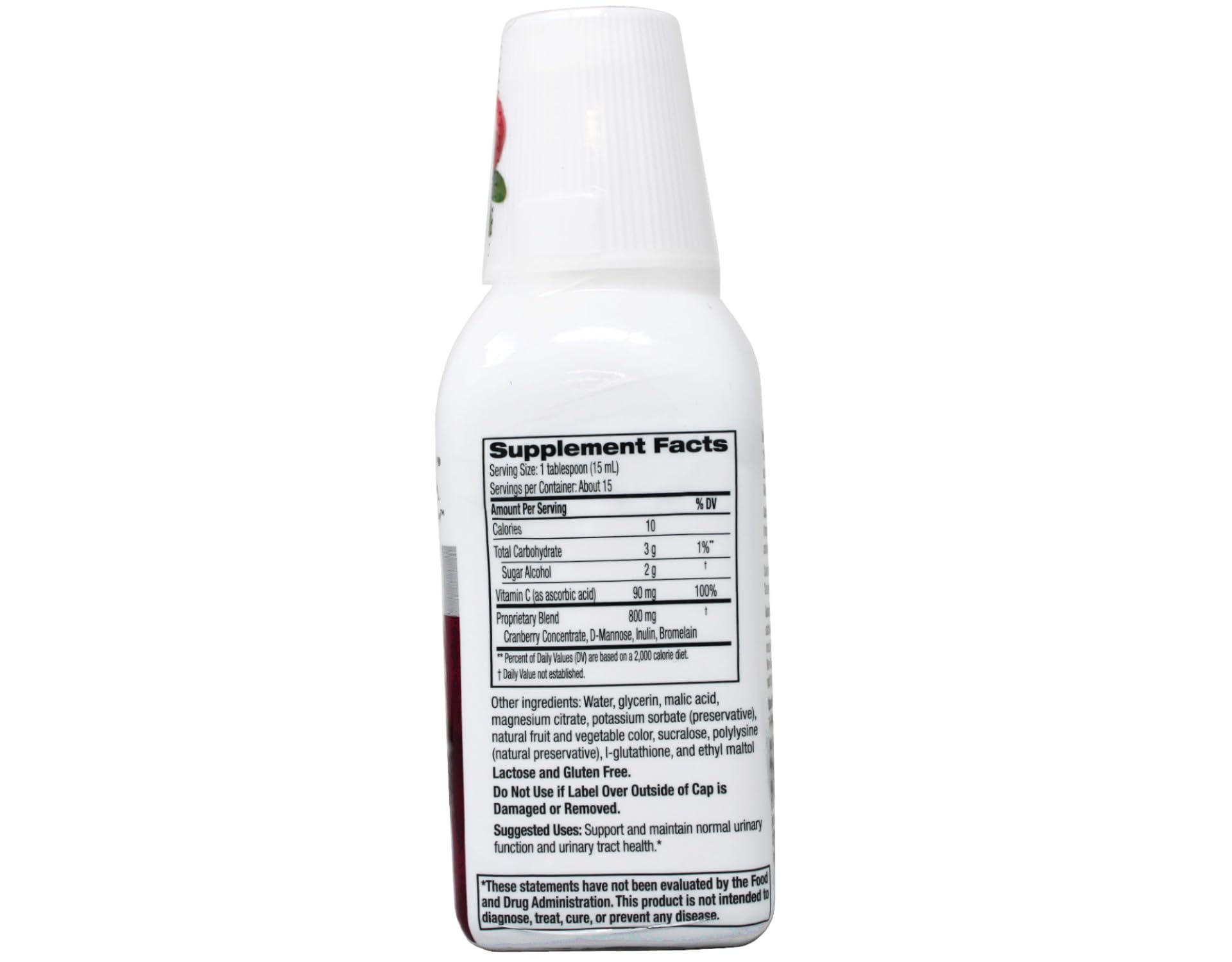 Cystex Liquid Cranberry Complex 635g ingredients list