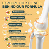 CystoRebalance Bone Strength Supplement 25-in-1 capsule close-up