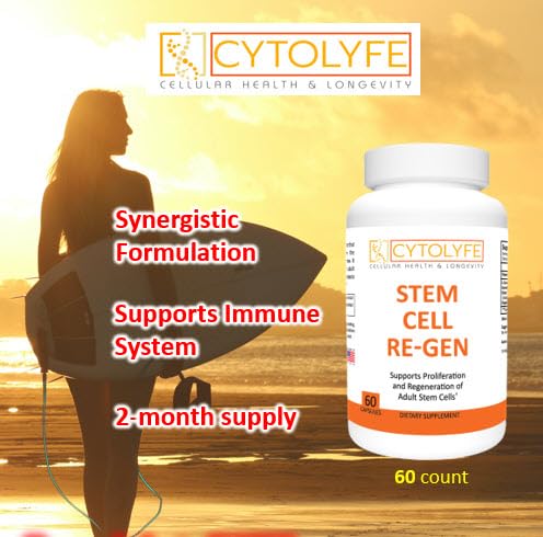 CYTOLYFE Stem Cell Support Supplement bottle side view