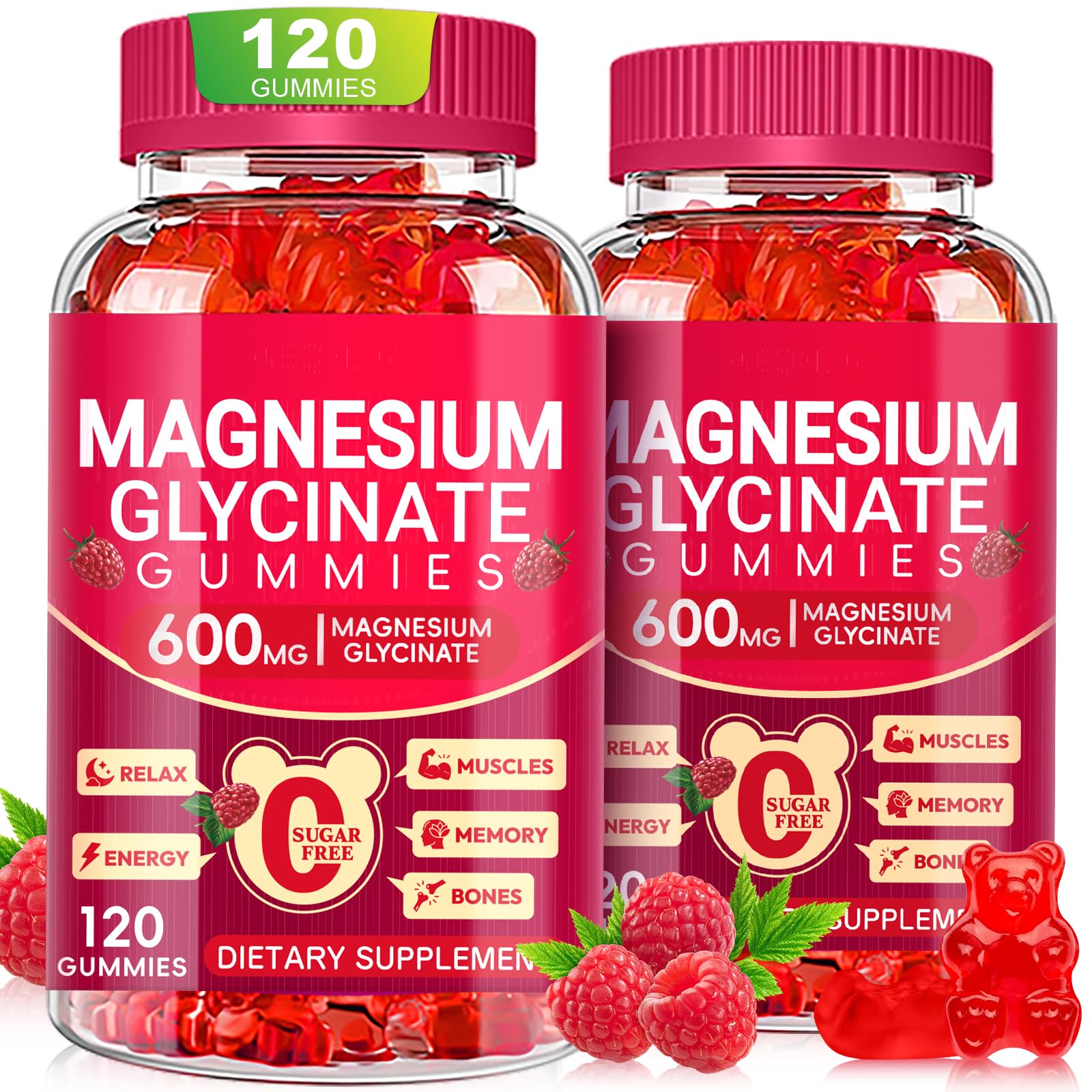 Cytona Magnesium Glycinate Gummies 600mg bottle front view
