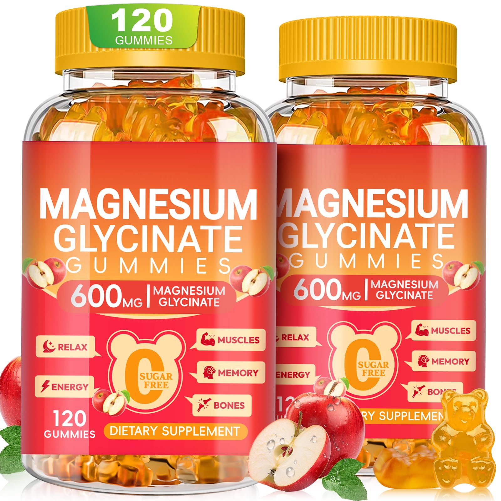 Cytona Magnesium Glycinate Gummies 600mg bottle front view