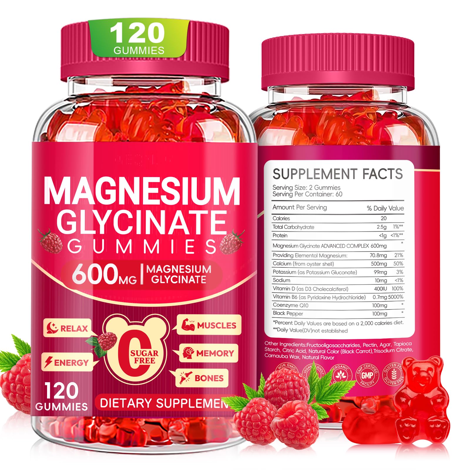 Cytona Magnesium Glycinate Gummies 600mg front view