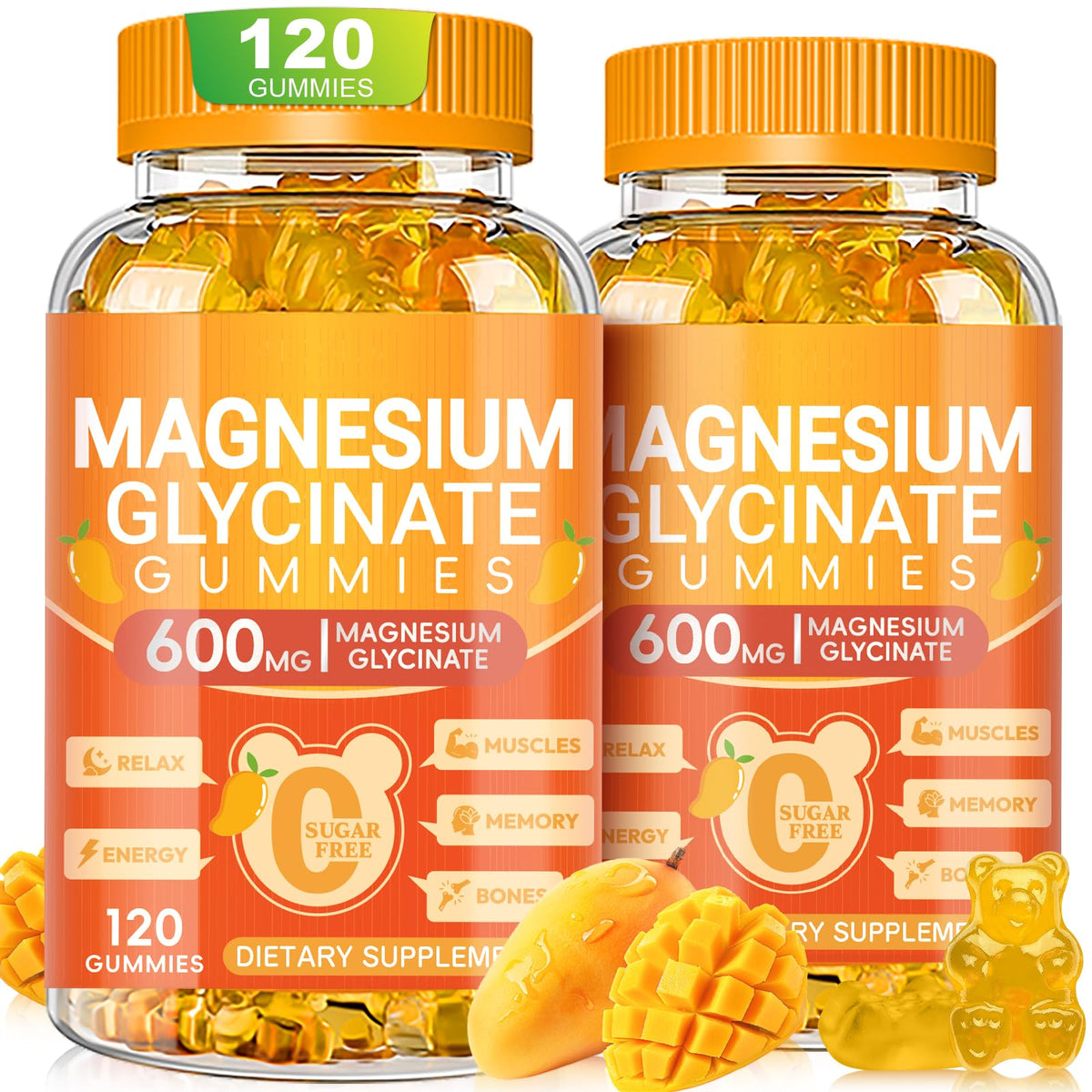 Cytona Magnesium Glycinate Gummies 600mg front view