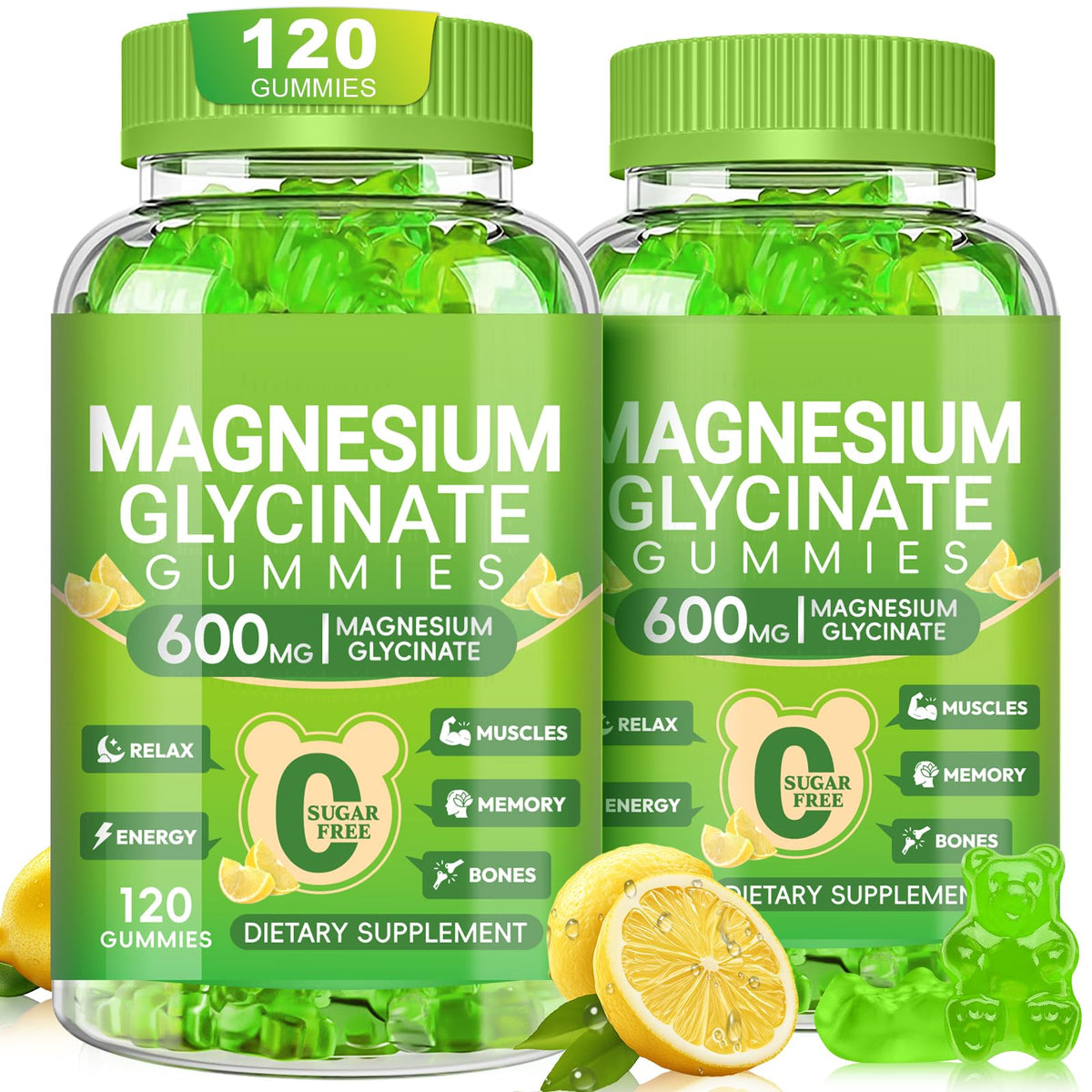 Cytona Magnesium Glycinate Gummies 600mg front view