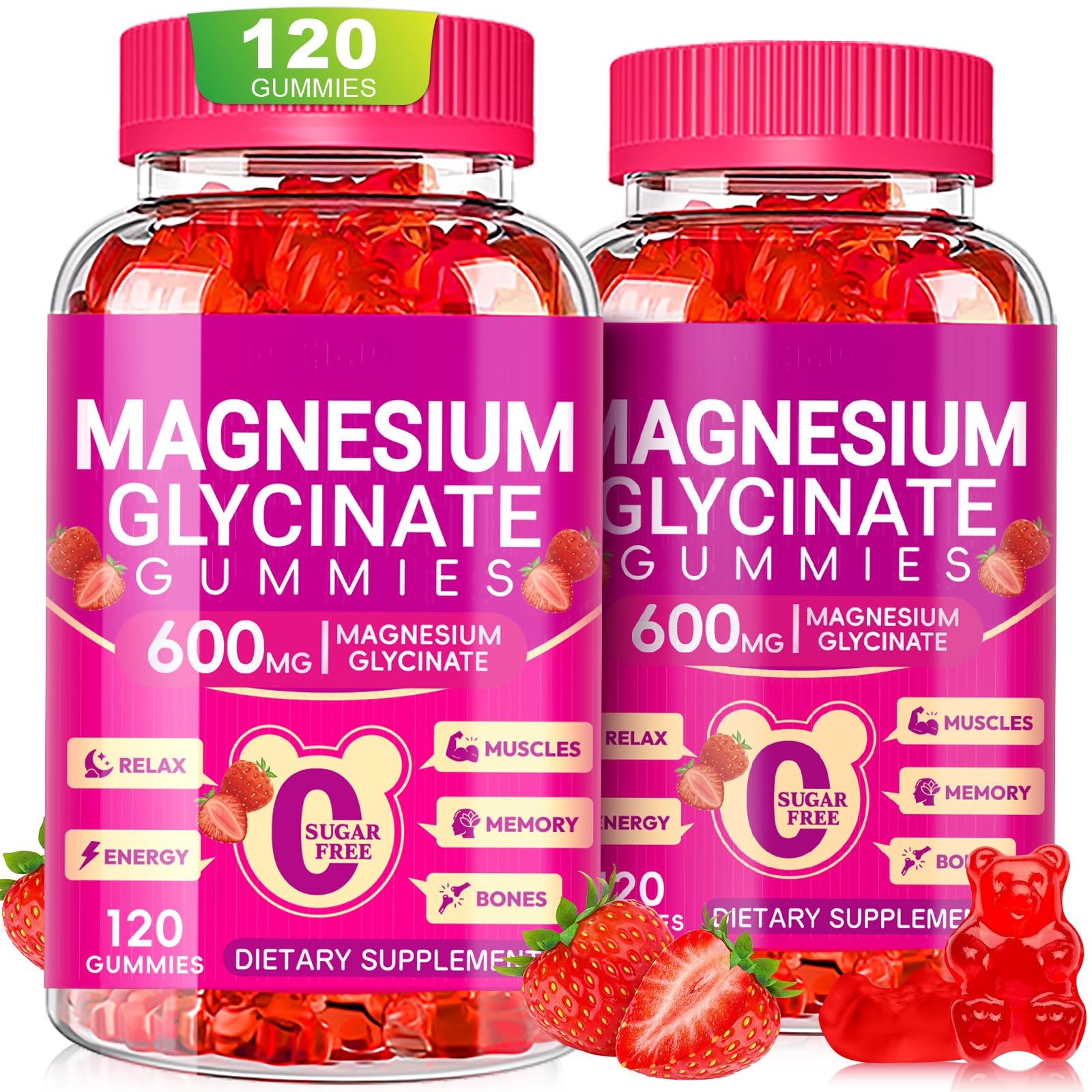 Cytona Magnesium Glycinate Gummies 600mg front view