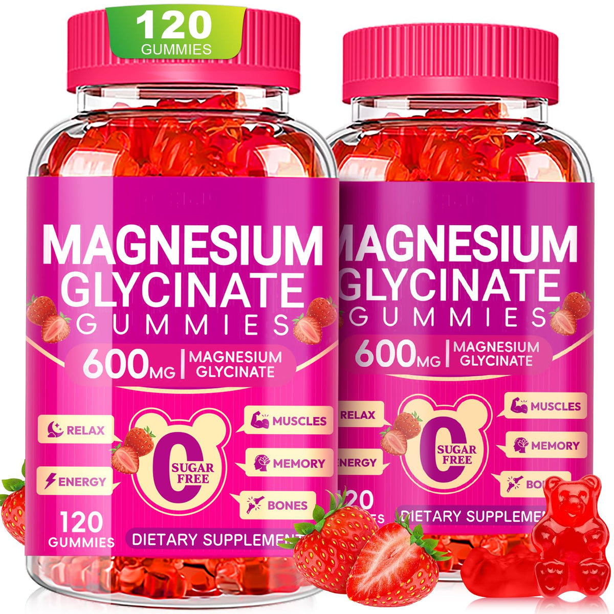 Cytona Magnesium Glycinate Gummies 600mg front view