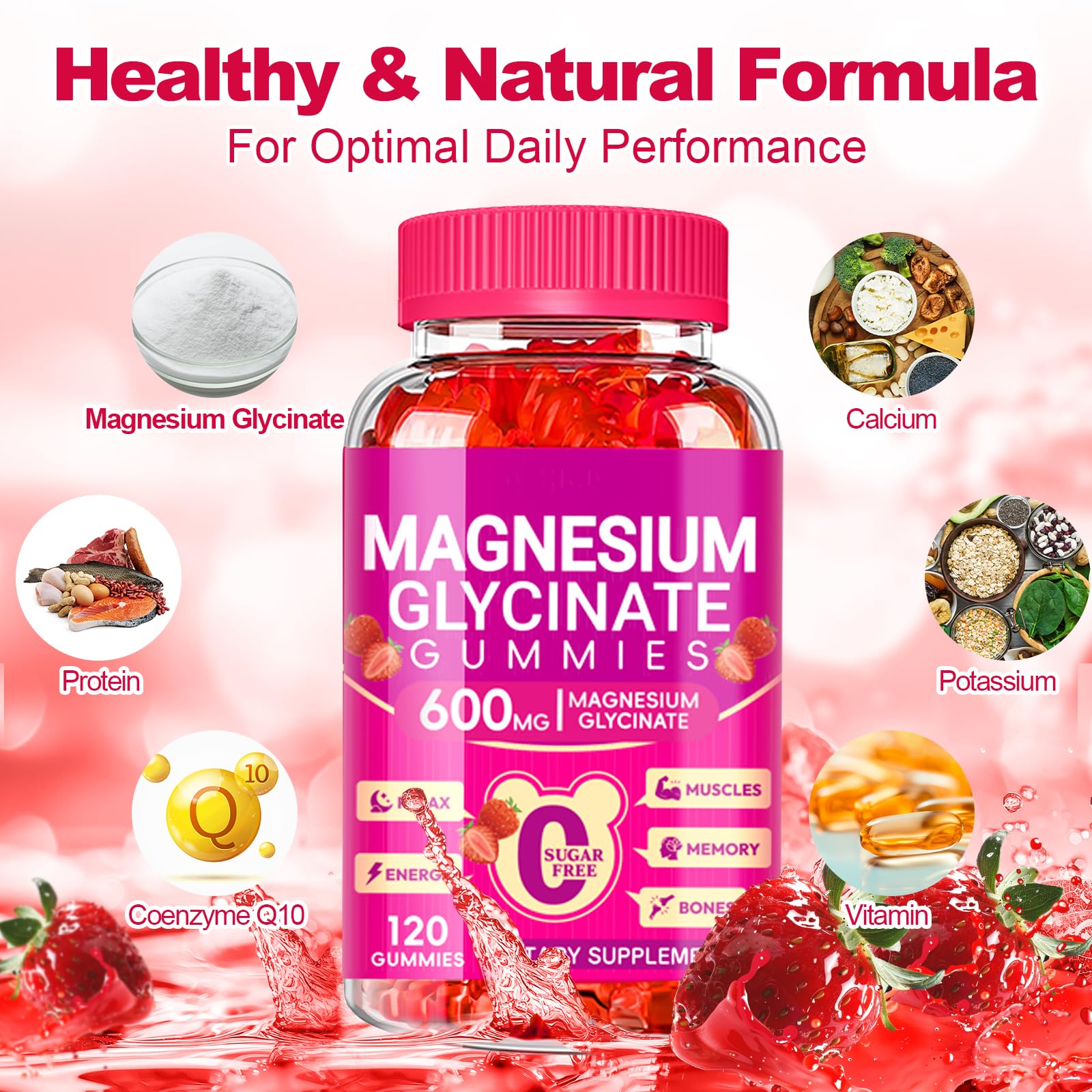 Cytona Magnesium Glycinate Gummies 600mg ingredients list