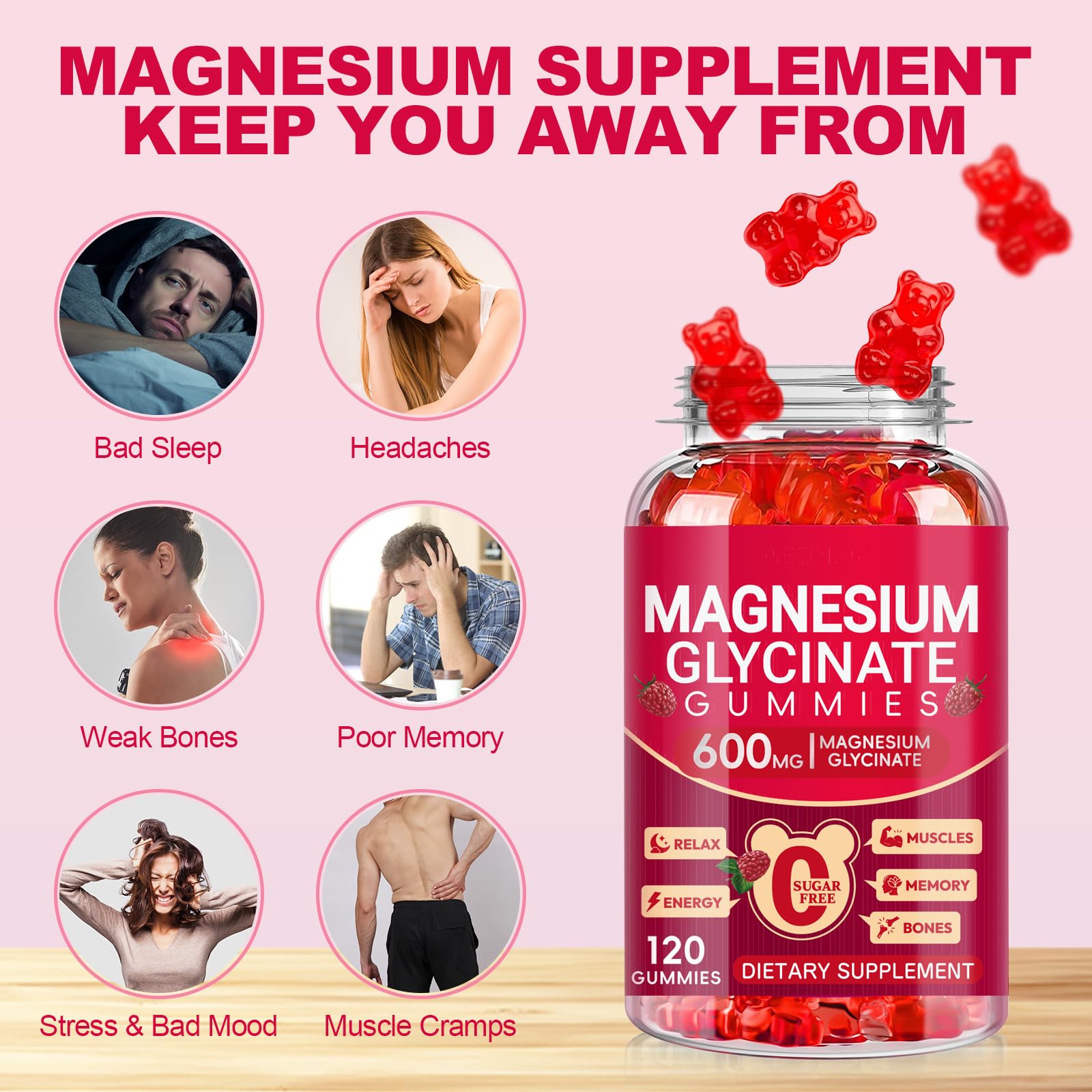 Cytona Magnesium Glycinate Gummies 600mg nutritional information