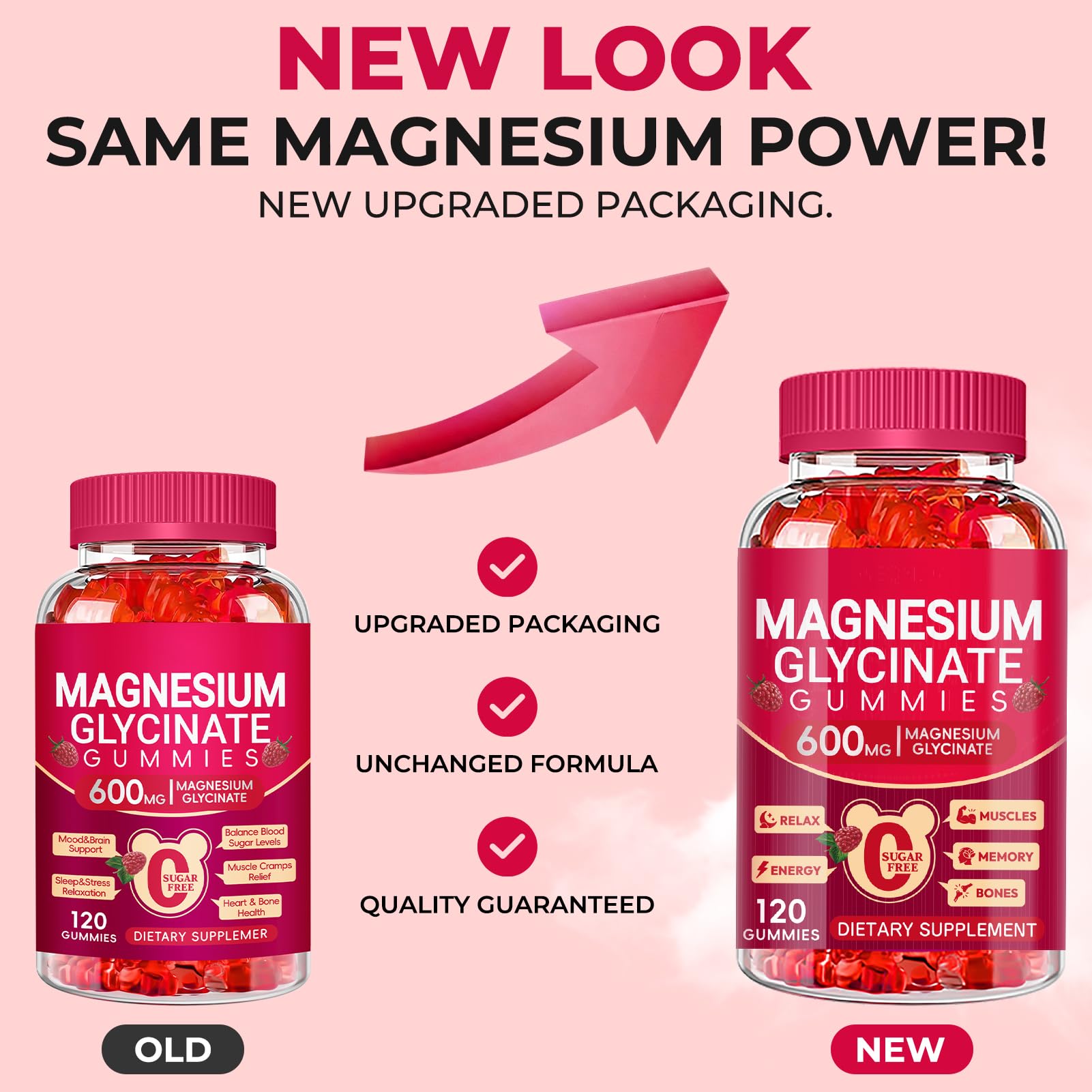 Cytona Magnesium Glycinate Gummies 600mg packaging details