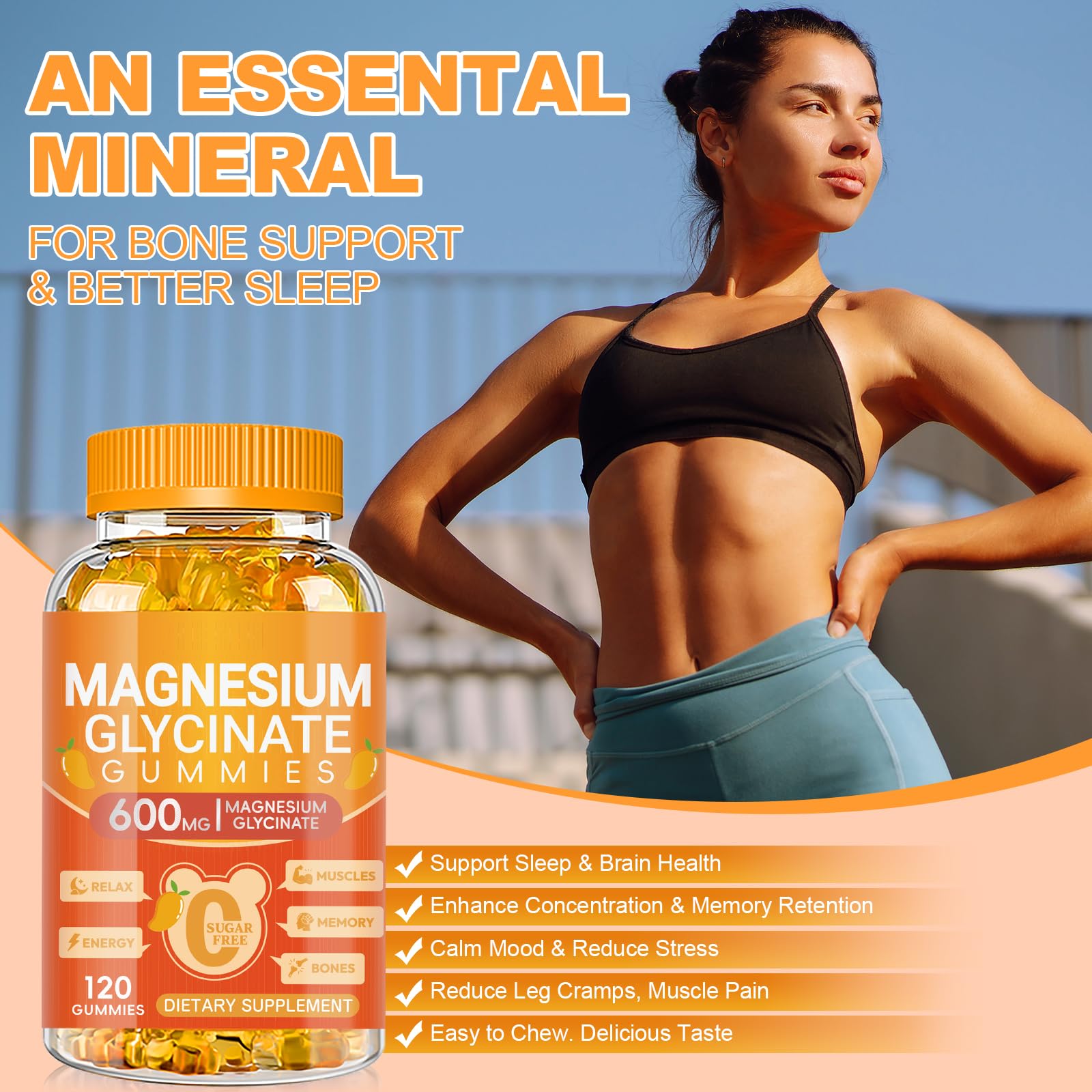 Cytona Magnesium Glycinate Gummies 600mg serving size
