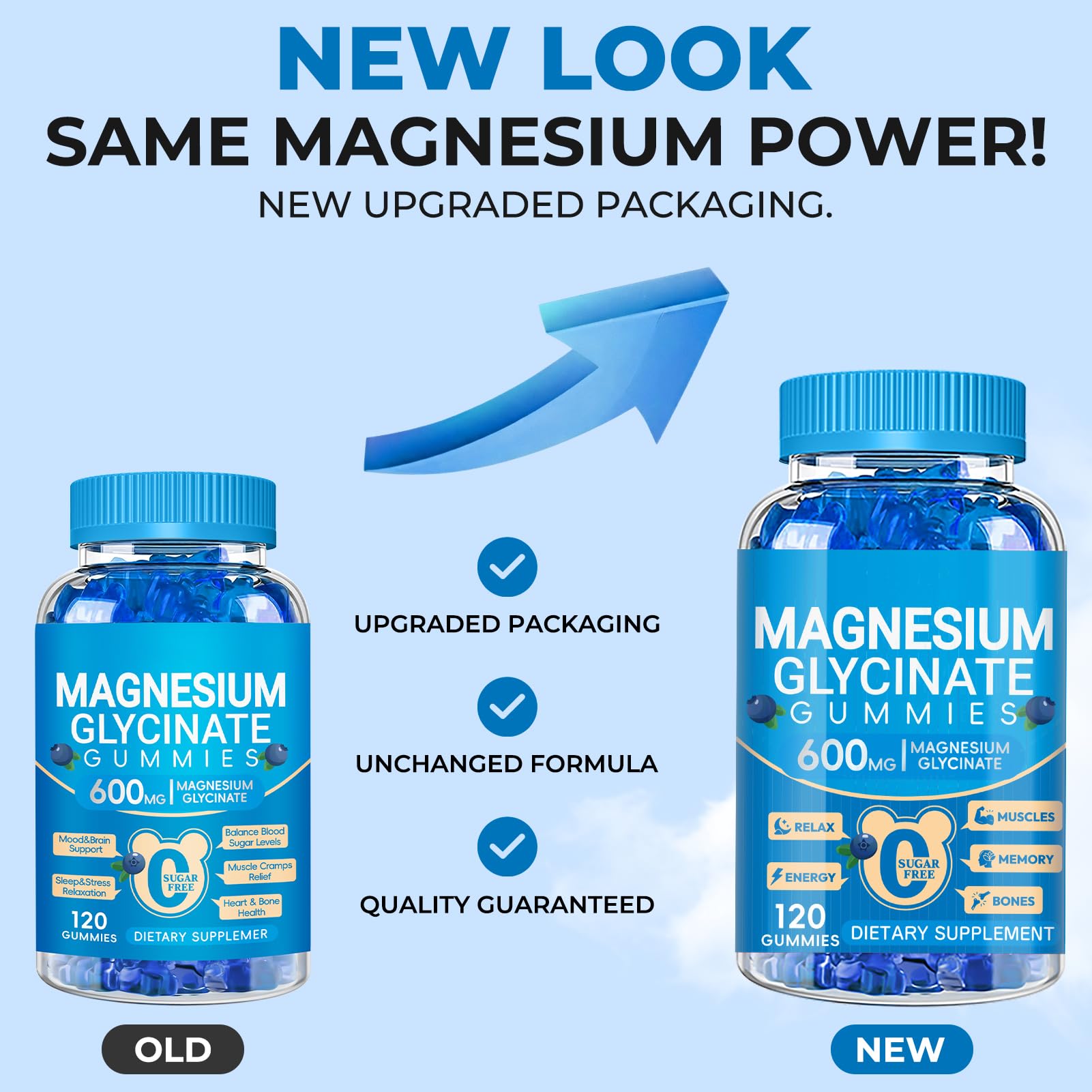 Cytona Magnesium Glycinate Gummies 600mg with a measuring spoon