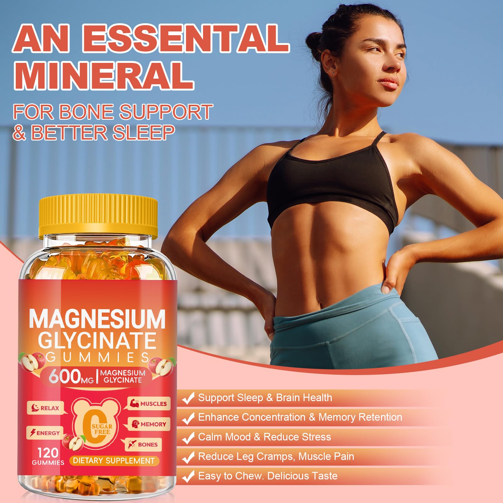 Cytona Magnesium Glycinate Gummies in a bowl