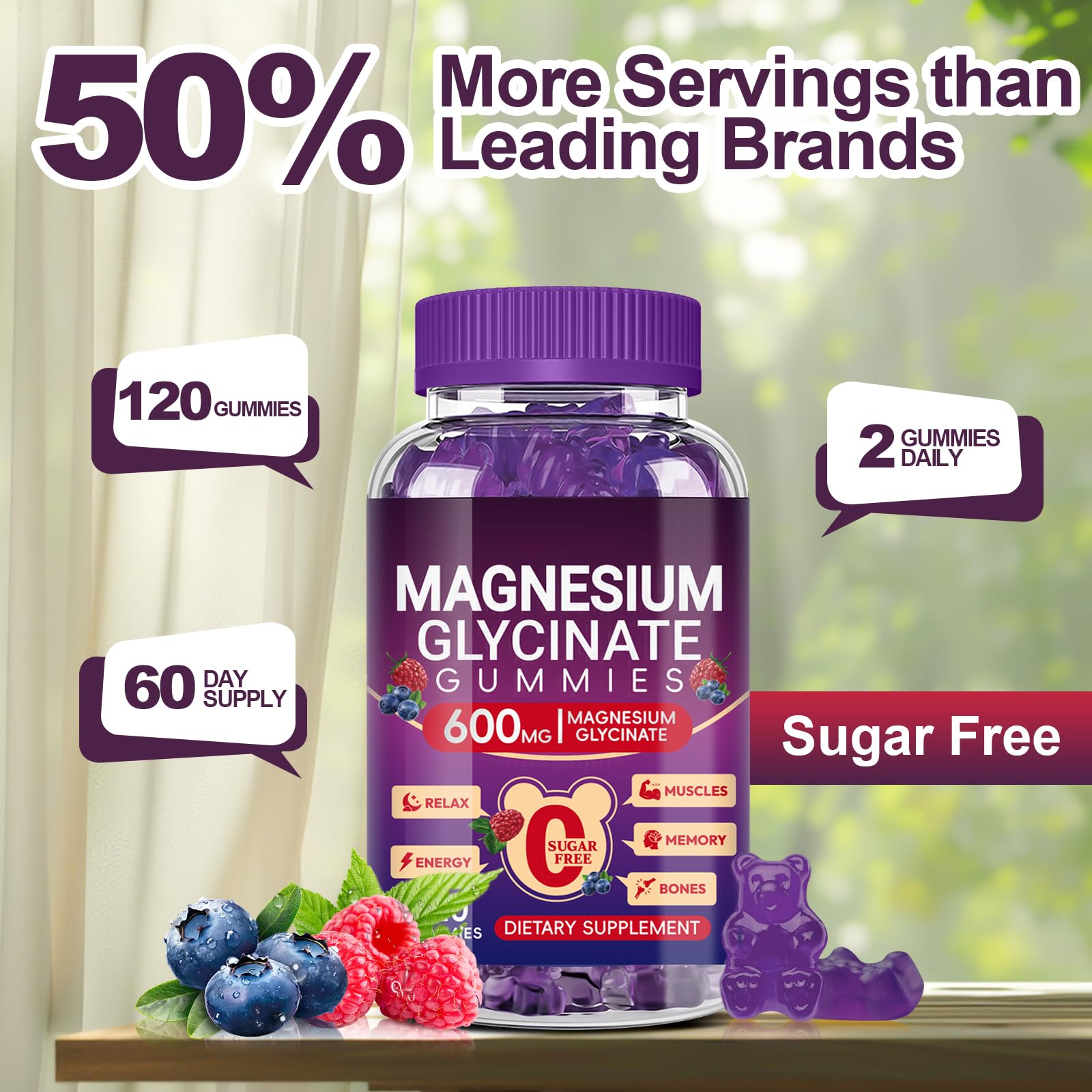 Cytona Magnesium Glycinate Gummies in a bowl for serving