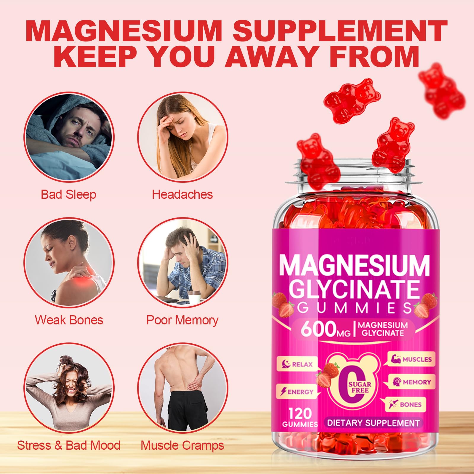 Cytona Magnesium Glycinate Gummies nutritional information label