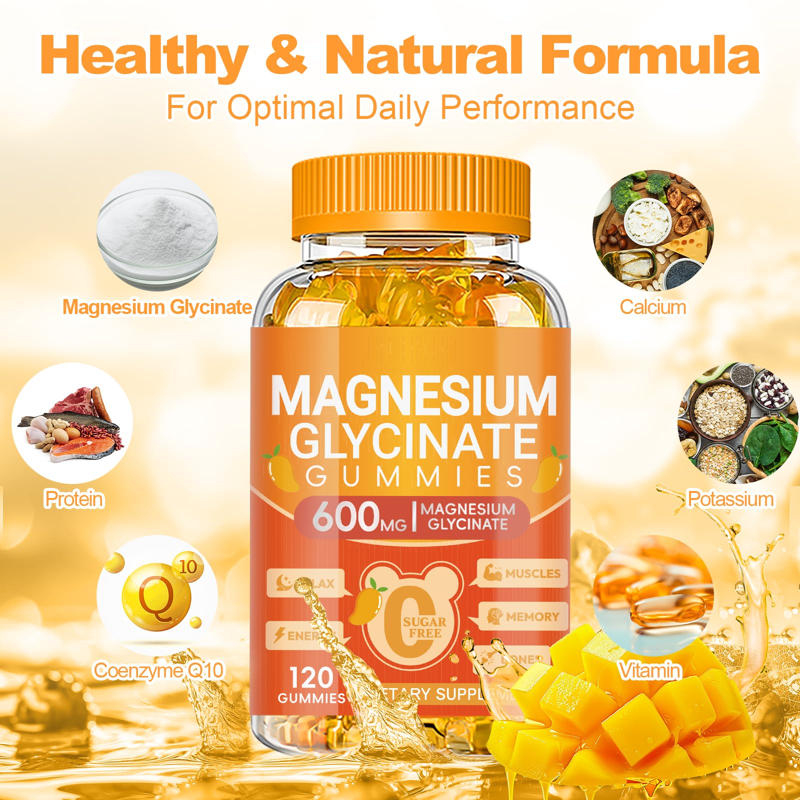 Cytona Magnesium Glycinate Gummies on a wooden table