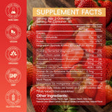 Cytona Magnesium Glycinate Gummies raspberry flavour close-up